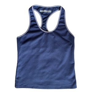 Outdoor Voices Medium Navy Blue Racerback Tank Top with Built-In Shelf Bra